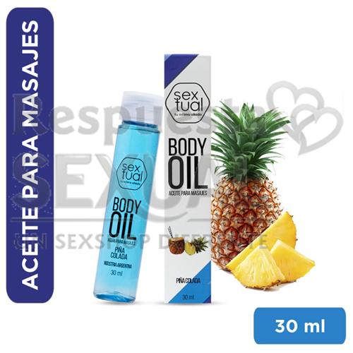 Aceite corporal sabor piña colada 60ml